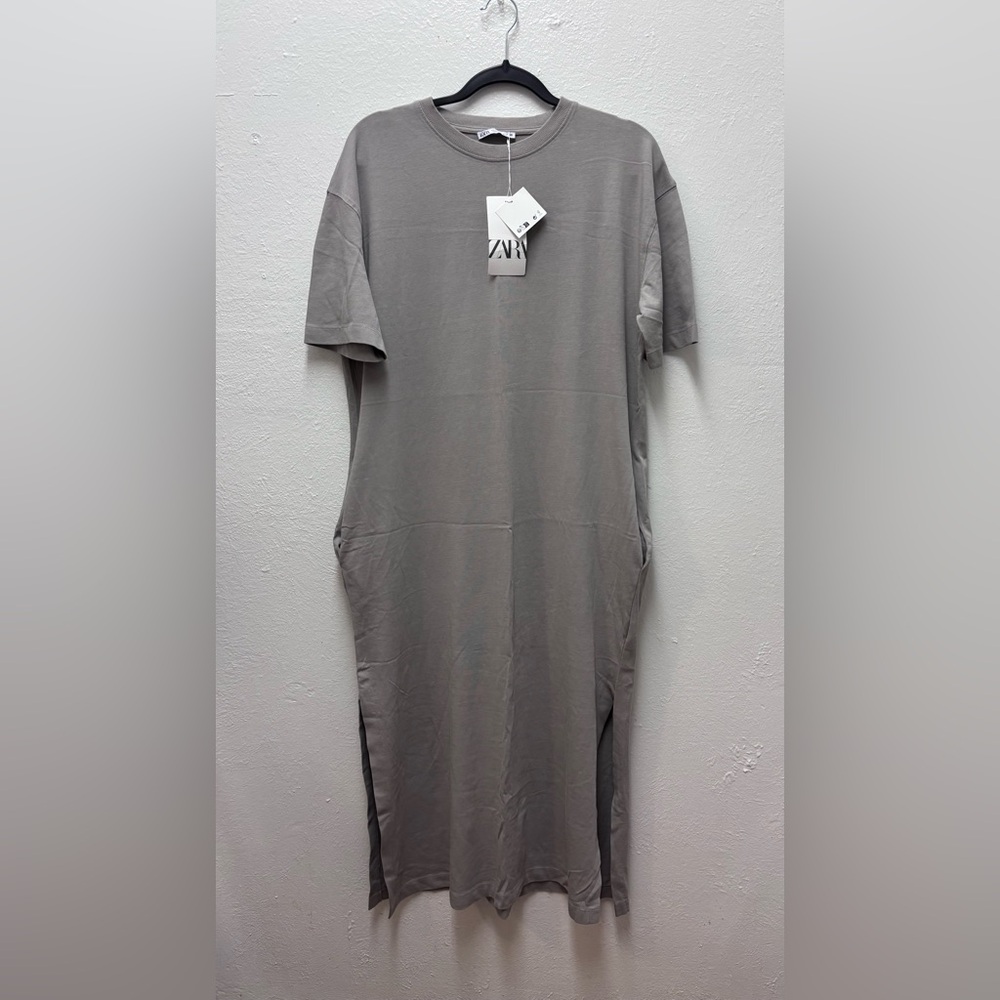 Zara Grey Maxi Dress with Bushes | This item runs large | Size  Small